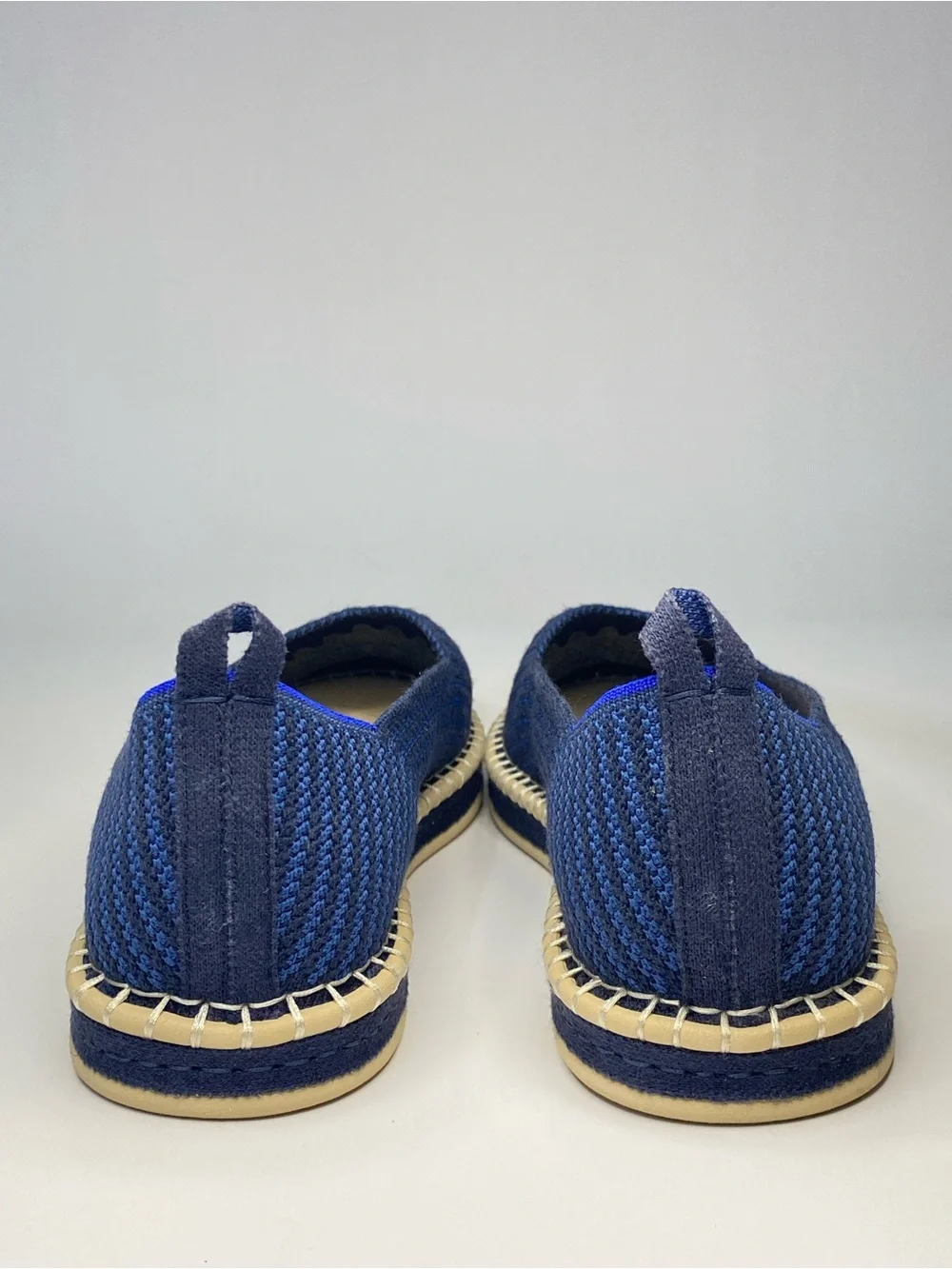 Rothy’s The Espadrille Flats | Women’s US 13 (EU 43) | Navy Blue Knit | EUC/NEW